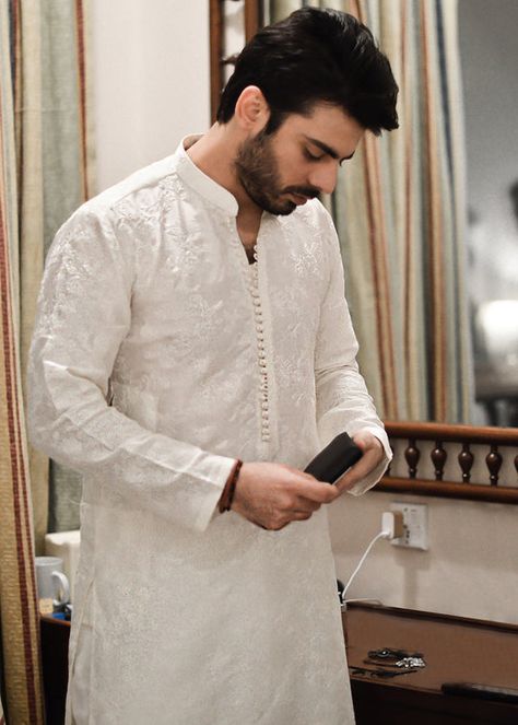 Kurta – Page 2 – Sadaf Fawad Khan White Kurta Men, Sadaf Fawad Khan, Graduation Clothes, Kurta Designs Men's, Muslim Boy, Pakistani People, Fawad Khan, Boys Kurta Design, Wedding Kurta For Men