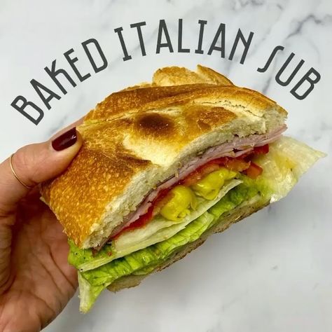 Maxine Sharf on Instagram: “Baked Italian subs for football Sunday 🤤✨ Hot and toasty with crispy bread and melted cheese - they're just too good! We like to prepare…” Maxis Kitchen, Rustic Loaf, Italian Subs, Rustic Italian Bread, Panera Recipes, Crispy Bread, Panini Sandwich, Italian Sub, Turkey Pepperoni