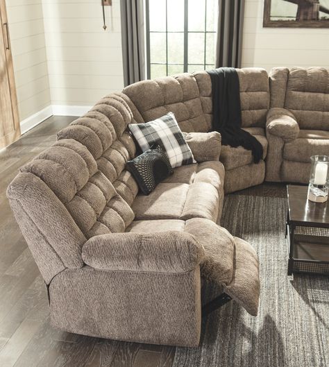 Workhorse Reclining Sofa, Cocoa Sectional Living Room Layout, Reclining Sofa Living Room, Contemporary Recliners, Sofa Images, Warm Taupe, Types Of Sofas, Livingroom Layout, Living Room Sectional, Pillow Top