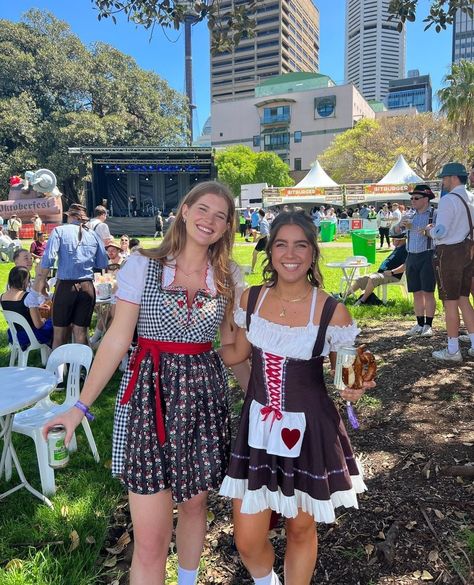 Oktoberfest inspo from @allylankow looking lovely in our Mila Dirndl ❤️🤍🖤⁠ ⁠ Our exclusive range of Oktoberfest costumes are super popular each year, so grab your outfit ahead of time to make sure you don't miss out on your fave designs and preferred sizes 😘⁠ ⁠ ⁠ ⁠ ⁠ ⁠ Octoberfest Outfits Diy, Oktoberfest Party Outfit, Octoberfest Outfits, Box Costumes, Oktoberfest Costume, Plus Size Costume, Oktoberfest Outfit, Oktoberfest Party, German Style