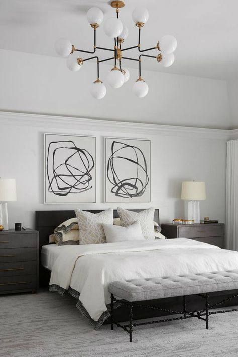 Design Ideas on How to Light Up Your Bedroom Design in a Peculiar Way #designideas #bedroomdesign #bedroomdecor #interiordesign Bedroom Ceilings, Bedroom Ceiling, Decor Aesthetic, Master Bedrooms Decor, Main Bedroom, Contemporary Bedroom, Bedroom Styles, Bedroom Lighting, Home Decor Tips