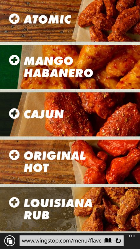 Wings Restaurant Design, Wingstop Order Ideas, Chicken Wings Restaurant, Chicken Wing Flavors, Wings Menu, Wings Restaurant, Food Brand Logos, Chicken Brands, Fries Chicken