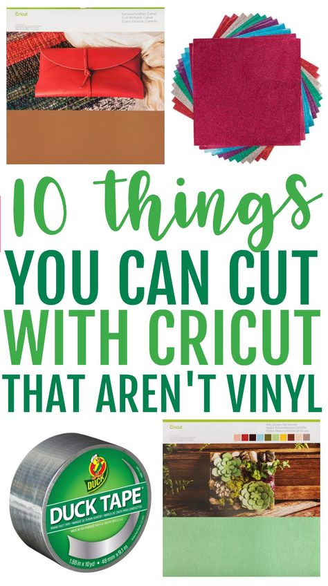 10 Things You Can Cut With Your Cricut That Aren’t Vinyl - Makers Gonna Learn 2023 Cricut Trends, Cool Cricut Projects, Cricut Projects Ideas, Cricut Maker Projects, Cricket Machine, Vinyle Cricut, Cricut Help, Cricut Hacks, Cricut Supplies