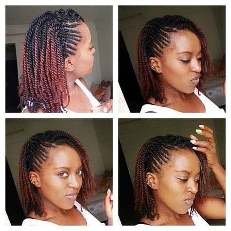 Natural hair styles Styles For Natural Hair, Natural Braided Hairstyles, Hair Colorful, Protective Hairstyles For Natural Hair, Natural Braids, Natural Hair Twists, Twist Styles, Twist Braid Hairstyles, Hair Twist Styles