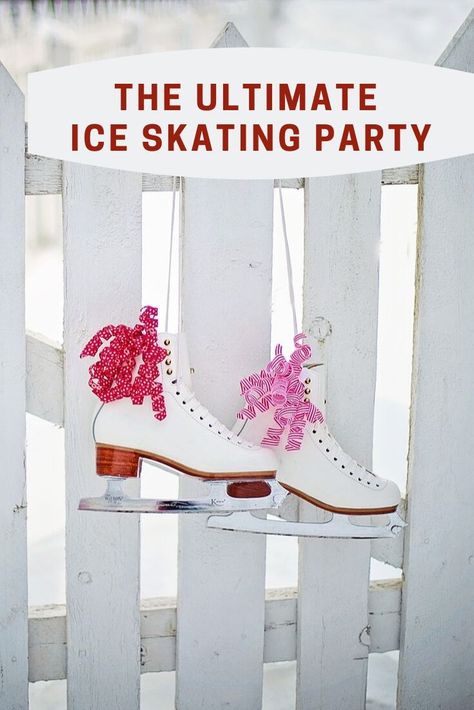 Ice Skating Rink Birthday Party, Winter Birthday Party Favors, Skate Party Invitations, Ice Skating Games, Skating Rink Party, Ice Skating Party Favors, Ice Skating Birthday Party Ideas, Ice Skating Party Ideas, Skating Party Invitations