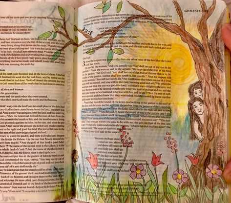 Genesis 3:9 Where are you? Bible Journaling Bible Art Adam & Eve Adam And Eve Bible Journaling, Journaling 2024, Adam And Eve Bible, Journaling Lettering, Creative Bible, Bible Drawing, Prayer Journals, Bible Journaling Ideas Drawings, Inspire Bible Journaling