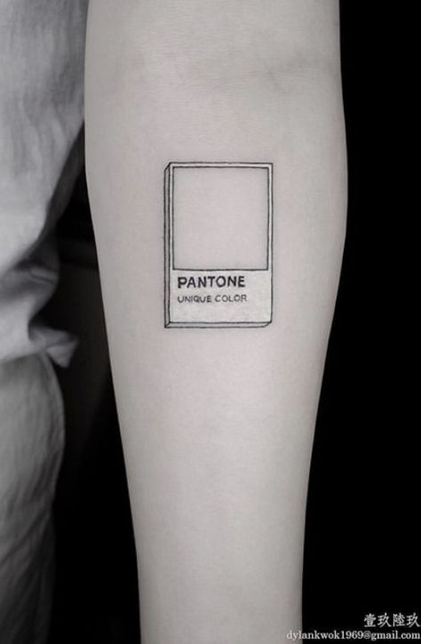 Pantone Tattoo Ideas, Paint Palette Tattoo, Frame Tattoo Design Square, Pantone Tattoo, Square Tattoo Ideas, Palette Tattoo, Label Tattoo, Beautiful Tattoo Designs, Square Tattoo