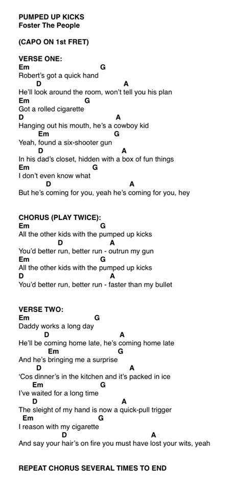 Pumped up Kicks Ukulele Chords Songs, Uke Songs, Easy Guitar Songs, Guitar Tabs Songs, Ukulele Music, Learning Guitar, Guitar Chords For Songs, Guitar Chords And Lyrics, Ukulele Tabs