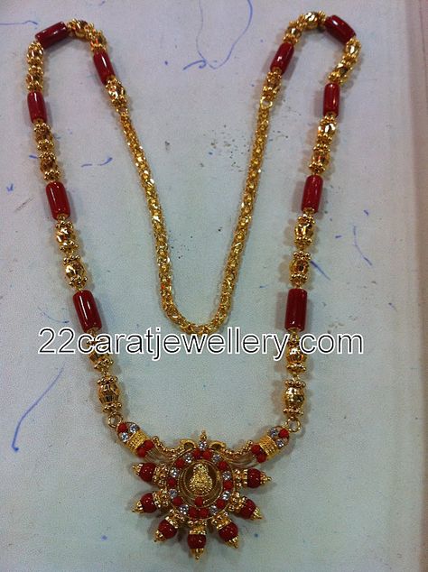 15grams Gold Necklace Designs, Ruby Beads Jewellery, Pagadala Chains, Beads Jewellery Designs, New Gold Jewellery Designs, Pearl Jewelry Design, Gold Jewelry Simple Necklace, Gold Mangalsutra Designs, Beautiful Gold Necklaces