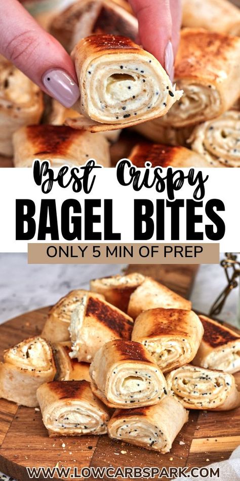 Tortilla Bagel Bites, Everything Bagel Roll Ups, Everything Bagel Tortilla Roll Up, Everything Bagel Pinwheels, Snacks With Everything Bagel Seasoning, Everything Bagel Seasoning Recipes Lunch, Low Carb Bagel Bites, Everything Bagel Topping Ideas, Everything Bagel Seasoning Uses