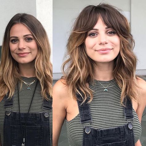 ASK LACEY FOR THIS CUT <3 Bangs With Medium Hair, Bohemian Hairstyles, Happy Hair, Trending Hairstyles, Hair Long, Curtain Bangs, Dreamy Wedding, Hair Envy, Grunge Hair