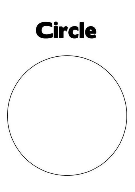 Picture Of Circle Shape, Circle Craft For Preschoolers, Shapes Outline Free Printable, Circle Coloring Pages Free Printable, Shapes Coloring Pages Free Printable, Shape Outlines Free Printable, Preschool Circle Activities, Circle Toddler Activities, Circle Shape Worksheets For Preschool