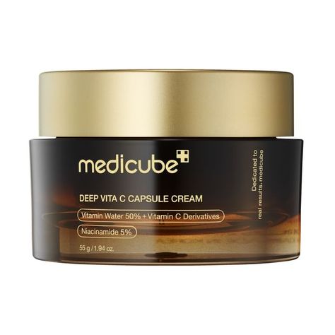 medicube - Deep Vita C Capsule Cream | YesStyle Medicube Skin Care, Vitamin C Capsules, Cloud Skin, Realistic Wishlist, Body Ideas, Vitamin C Cream, Dream Items, Skin Care Devices, Facial Skin Care Routine