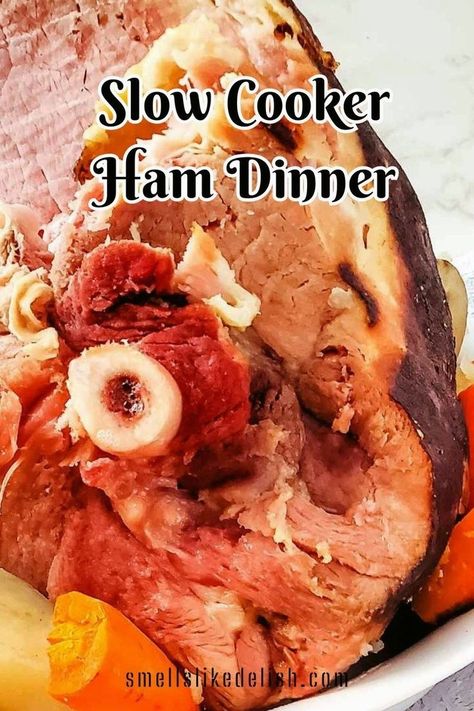 This slow cooker ham dinner is chock full of potatoes and carrot and is 
popular anytime, but it's especially popular during the holidays, such 
as Thanksgiving, Christmas, and Easter. It's the perfect solution for busy weeknights and special occasions 
alike, guaranteeing juicy, tender ham and all the trimmings with minimal
 effort. Ham Recipes Crockpot Slow Cooker, Ham Cooked In Crockpot Slow Cooker, Slow Cooker Picnic Ham, Crockpot Cooked Ham, Smoked Ham Roast Recipes Crock Pot, Ham In A Crockpot Slow Cooker, Crockpot Baked Ham, Cooking A Ham In A Crockpot, Crickpot Ham