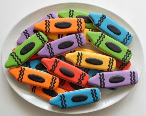 Crayon Cookies, Crayon Cake, Rainbow Foods, Cookies Ideas, Writers Workshop, Sugar Cookie Designs, Cake Blog, Cookie Time, Treat Ideas