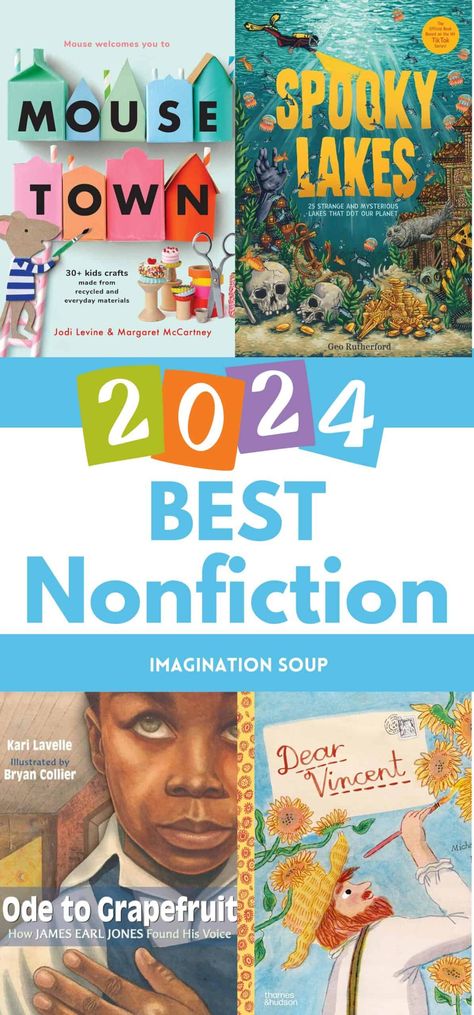 The Best Nonfiction Children's Books, 2024 - Imagination Soup Books For Second Graders, Writing Ideas For Kids, Beginning Chapter Books, Reading Ideas For Kids, Writing Activities For Kids, Nonfiction Books For Kids, Easy Chapter Books, Kids Writing Activities, Text Structures