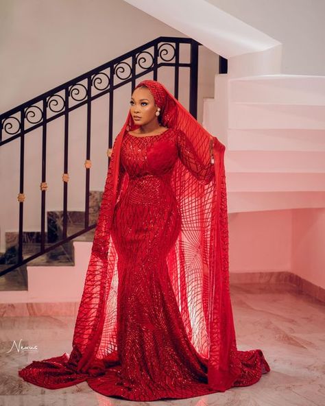 Nigerian Bride Dress, Bazin Styles, Islamic Wedding Dress, Cultural Clothes, Bday Dress, Nigerian Lace Styles Dress, Nigerian Lace Styles, Nigerian Bride, Best African Dresses