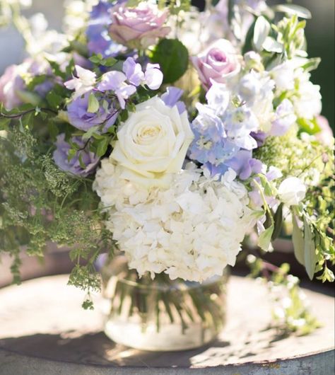 Lavender Floral Wedding, Lavender And Lilac, Floral Centrepiece, Wedding Centrepiece, Lush Wedding, Green Centerpieces, Cowgirl Wedding, Plum Wedding, Chic Vintage Brides