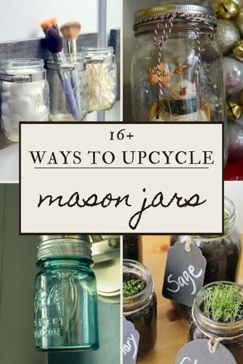 Uses For Old Blue Mason Jars, Old Mason Jars Decor, Using Mason Jars For Decorations, Blue Canning Jars Decor, Canning Jars Ideas Diy Crafts, Large Mason Jar Crafts, Old Mason Jar Ideas, Half Pint Mason Jar Ideas, Ball Jars Ideas Decor