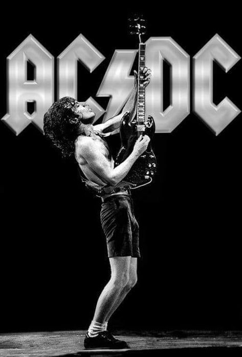 Acdc Pictures, Acdc Wallpapers, Acdc Poster, Guitar Pictures, Acdc Angus Young, Acdc Logo, Trendy Music, Bon Scott, Rock Band Posters