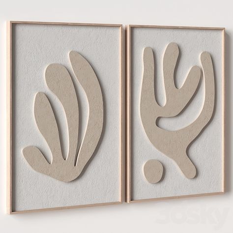 Matisse relief artwork 38 - 3d art wall decor - Panel - Frame - 3D model 3d Art Wall, Relief Artwork, Office Reception Design, Cuadros Diy, 3d Frames, Dekor Diy, Cnc Design, Reception Design, Line Art Design