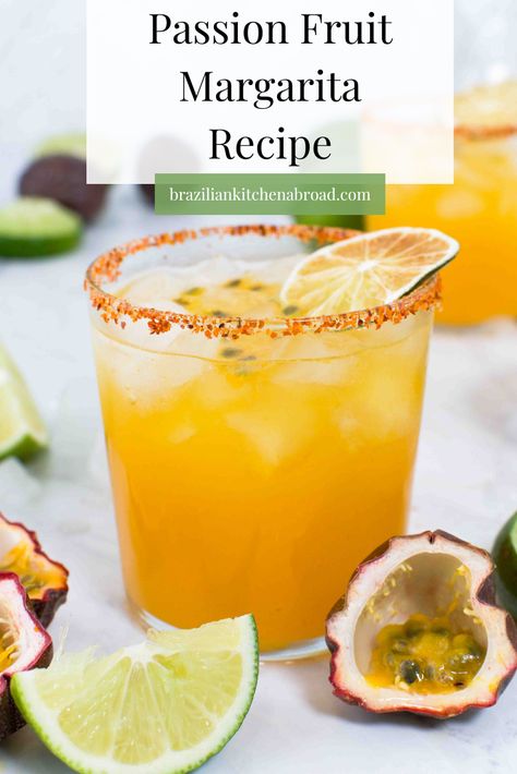 Fruit Margarita Recipe, Passion Fruit Margarita Recipe, Passion Fruit Margarita, Fruit Margarita, Classic Margarita Recipe, Homemade Margaritas, Rum Punch Recipes, Coconut Margarita, Leftover Cranberry Sauce