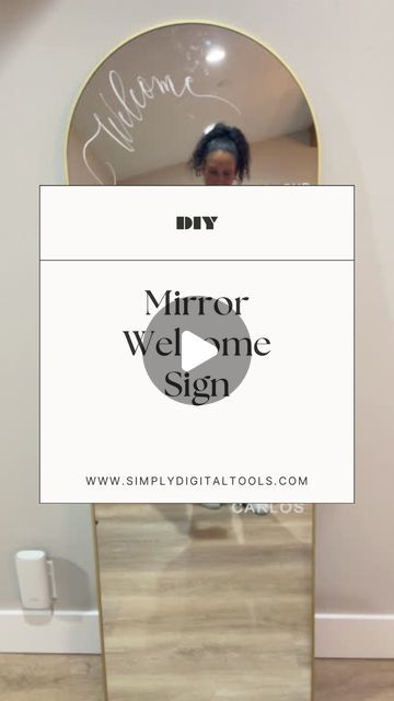 Taneisha Tilque | DIY Wedding Planning & Digital Products on Instagram: "It’s time to get my wedding decorations together, starting with my welcome sign!🪞

Hi 👋🏽! I’m Taneisha and I’m a DIY bride planning my own backyard wedding. Follow along as I share all my DIY ideas, planning resources, and back yard renovations.

I decided to use my Cricut to customize a mirror for my welcome sign because I felt it would allow guests to use the mirror to take pictures for the photo guestbook I will have at the welcome table next to it if they needed it, and it just looks gorgeous😍! 

I can’t wait to see how this all comes together.👀

🤔 Thinking about doing the same? Comment, “MIRROR” and I’ll send you the link to the products I used in this post.

#weddingsign #diywedding #diybride #weddingplann Mirror Welcome Sign, Diy Wedding Planning, Welcome Table, Bride Planning, Diy Bride, Photo Guest Book, Diy Brides, Diy Mirror, Take Pictures