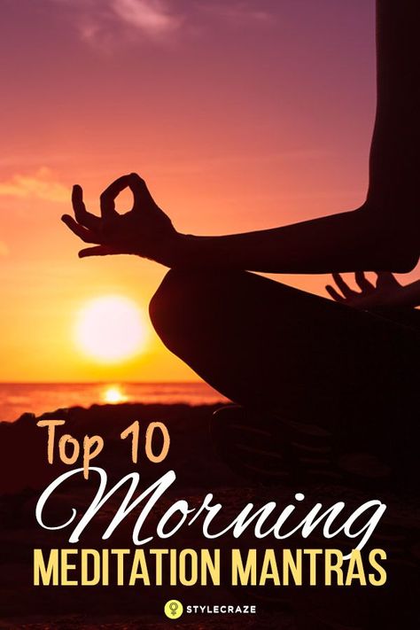 Being spiritually-oriented, mantras can work as ‘higher energetic vibrations’ and help you achieve a whole new level of enlightenment. Here, we have compiled a list of 10 best morning meditation mantras for you. Please do have a look. Top 10 Morning Meditation Mantras Morning Meditation Mantra, Tm Meditation, Meditation Mantra, Chakra Mantra, Transcendental Meditation, Chakra Symbols, Easy Meditation, Meditation Mantras, Morning Meditation