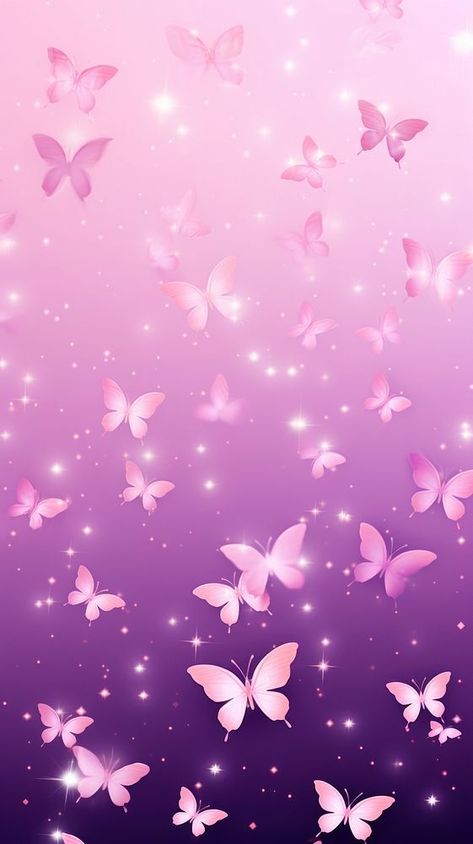 Glitter pink butterfly pattern backgrounds purple petal. AI generated Image by rawpixel. | premium image by rawpixel.com / Wan Wallpaper Purple Butterfly, Butterfly Wallpaper Pink, Cute Butterfly Wallpaper, Phone Wallpaper Purple, Iphone Wallpaper Purple, Butterfly Phone Wallpaper, Purple Glitter Wallpaper, Backgrounds Purple, Glam Wallpaper