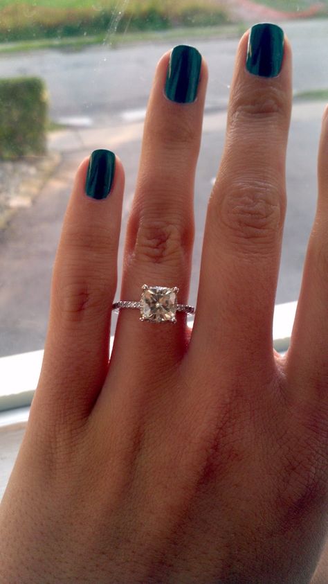 Cushion Cut Wedding Rings, Fine Engagement Rings, Wedding Rings Princess Cut, Antique Engagement Ring, Engagement Rings Cushion, Cushion Cut Engagement Ring, Round Engagement Rings, Princess Cut Engagement Rings, Pave Band