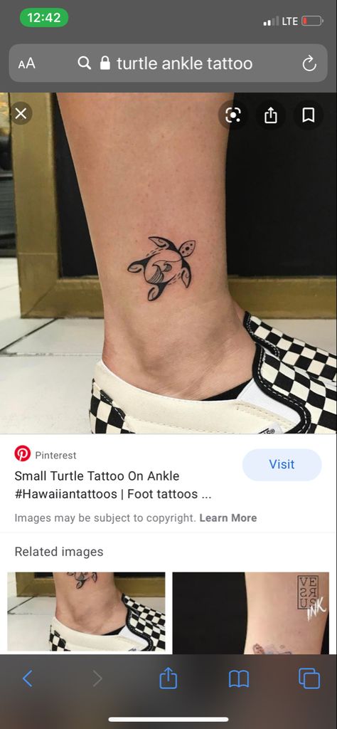 Tattoo With Wings, Small Turtle Tattoo, Heart With Wings Tattoo, Small Turtles, Turtle Tattoo, Heart With Wings, Wings Tattoo, Ankle Tattoo, Foot Tattoos