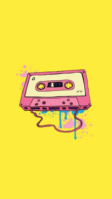 Art Musical, Tape Art, 캐릭터 드로잉, Music Artwork, Cover Phone, 4k Wallpaper, Music Wallpaper, Cassette Tape, Story Instagram