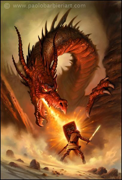 Dragon And Knight, Dragon Breathing Fire, Dragon Medieval, Mythical Dragons, Dragon Tales, Dragon Artwork Fantasy, Fire Breathing Dragon, Fire Breathing, Cool Dragons