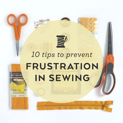 10 Tips to Prevent Frustration When Sewing Sewing 101, Beginner Sewing Projects Easy, Sewing Class, Sewing Blogs, Sewing Lessons, Sewing Projects For Beginners, Sewing Skills, Easy Sewing Projects, Sewing Tips