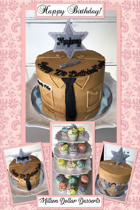 The Barney Fife Cake! #barneyfifecake  #andygriffithshow #buttercream #birthdaycakes #milliondollardesserts Andy Griffith Birthday Party, Barney Fife, Andy Griffith, 60th Birthday Party, Birthday Surprise Party, Surprise Party, 70th Birthday, Birthday Surprise