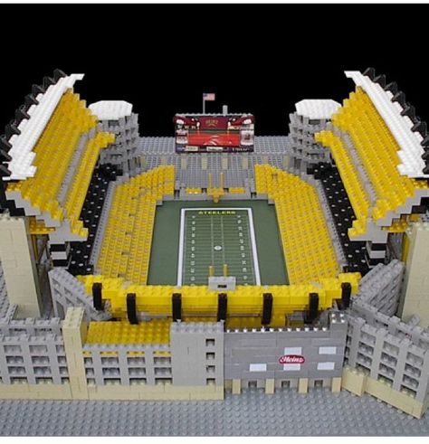 Lego  wow Steelers Stadium, Lego Sports, Steelers Baby, Heinz Field, Go Steelers, Pittsburg Steelers, Steel Curtain, Pittsburgh Sports, Pittsburgh Steelers Football