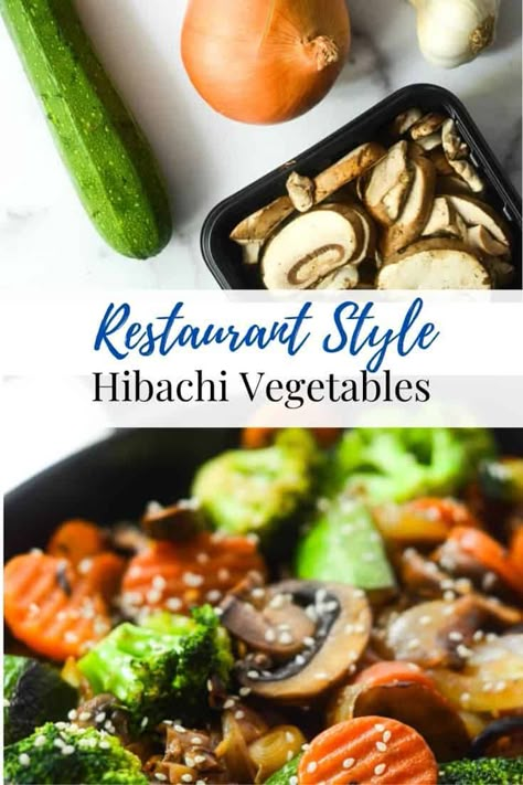 Hibachi Vegetables in 20 Minutes | Worn Slap Out Quick Camping Meals, Camping Meals Dinner, Hibachi Vegetables Recipe, Easy Hibachi, Camping Lunch Ideas, Hibachi Vegetables, Camping Meal Plan, Hibachi Recipes, Meals For Camping