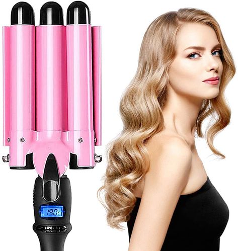 Crimper Hair, Hair Waver Iron, Waver Iron, 3 Barrel Curling Iron, Natural Looking Curls, Best Curlers, Barrel Curling Iron, Hair Crimper, Barrel Curls