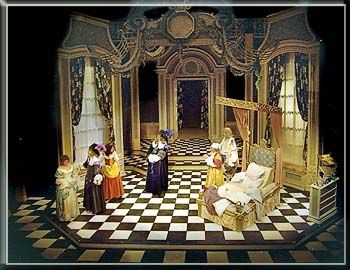 Imaginary Invalid  by Moliere - Set Design by Richard Finkelstein, Stage Designer August Strindberg, Stage Designer, Puppet Theatre, Toy Theatre, Set Design Theatre, True Wallet, Samuel Beckett, Theatre Stage, Winter's Tale