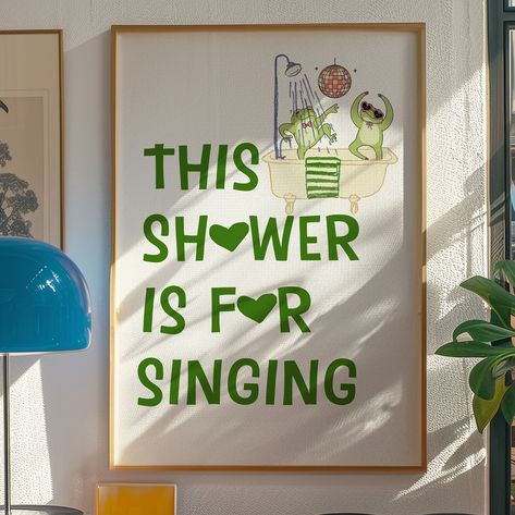 🎤 Turn every shower into a concert! 🎶 Whether you hit the high notes or just hum along, this playful print is the perfect addition to your bathroom. 🛁 Add some fun vibes to your space and let the singing begin! ✨ . . . . . . . . . , . . . . . #etsyfinds #etsyshop #etsyseller #wallartdecor #printableart #bathroomwallart #homedecor #uniquewallart #showerart #etsywallart #digitaldownload #instahomedecor #printablewallart #funhomedecor #interiordesign #bathroomdecorideas #etsylove #etsyshopping... Fun Vibes, Bathroom Wall Art, Unique Wall Art, The High, Etsy Wall Art, Some Fun, Etsy Finds, Printable Art, Printable Wall Art