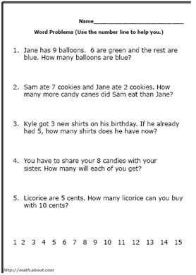 First Grade Math Word Problem Worksheets Word Problems Kindergarten, Kindergarten Math Addition, Math Story Problems, First Grade Words, Addition Words, First Grade Math Worksheets, Addition Word Problems, First Grade Worksheets, Subtraction Word Problems