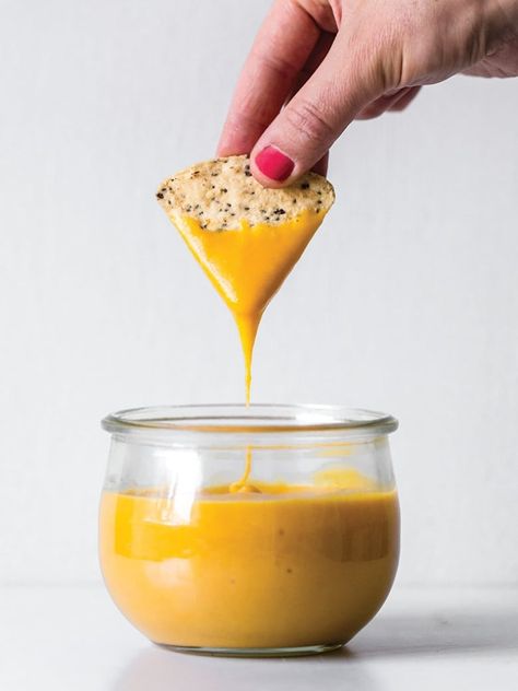 Recipe: 'Oh She Glows' All-Purpose Cheese Sauce | game night recipes, vegan comfort food, vegan cheese sauce, dairy-free nacho cheese, vegan snacks, Oh She Glows Every Day, chili cheese nachos, cashew cheese sauce, plant-based recipes Pasta Sauce Creamy, Sweet Potato Pasta Sauce, Chili Cheese Nachos, Vegan Cheese Sauce Recipe, Sweet Potato Pasta, Vegan Dips, Oh She Glows, Potato Pasta, Vegan Cheese Sauce