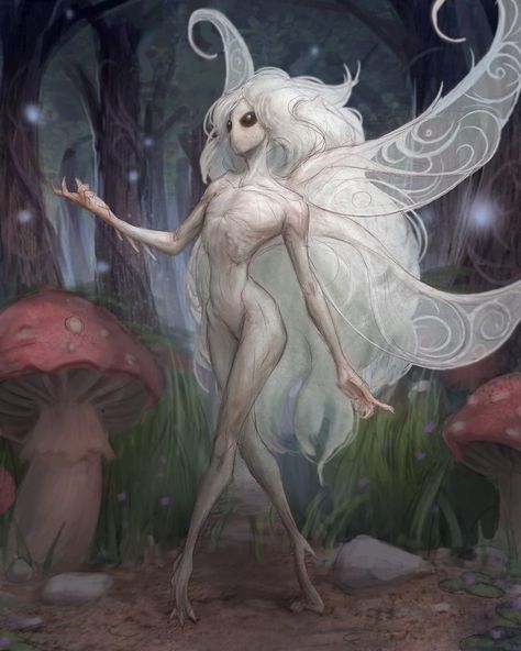 Faery Art, Fantasy Monster, Mythological Creatures, Creature Concept Art, Arte Fantasy, Fairy Art, Monster Art, Creature Concept, Creature Design