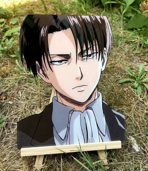 Levi Ackerman Painting On Canvas, Aot Anime Canvas Painting, Glass Paintings Anime, Glass Anime Painting, Levi Ackerman Painting, Levi Glass Painting, Glass Art Anime, Glass Painting Aesthetic, Levi Painting