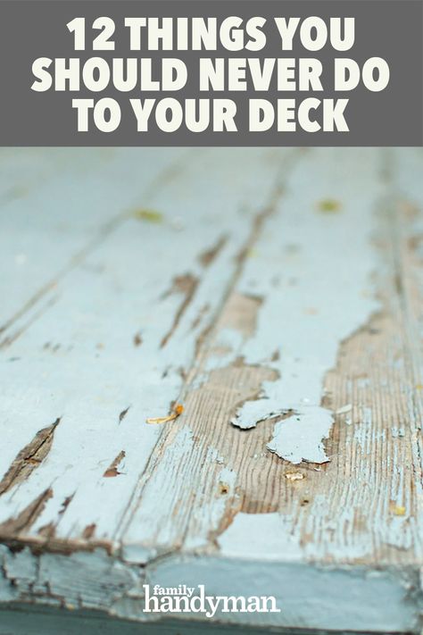 Deck Coating Ideas, How To Sand And Stain A Deck, How To Clean A Deck, Sealing A Deck, Sanding A Deck Diy, Back Deck Paint Colors, Paint Vs Stain Deck, Wood Deck Makeover, Redo Deck Ideas Diy