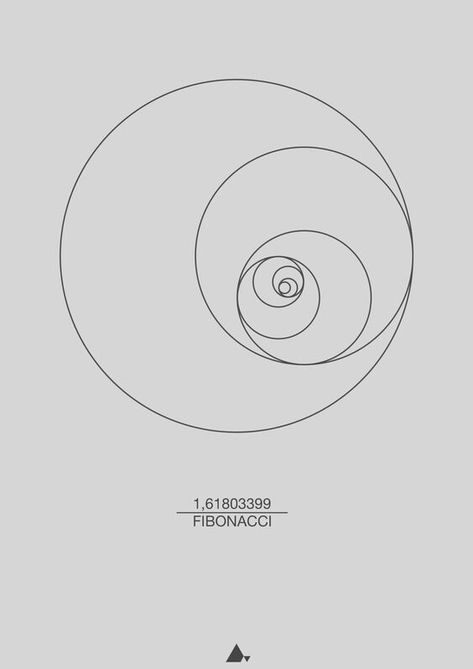 Fibonacci Art, Fibonacci Tattoo, Spiral Tattoos, Circle Tattoo, Circle Tattoos, Circle Math, Fibonacci Sequence, Fibonacci Spiral, Circle Print