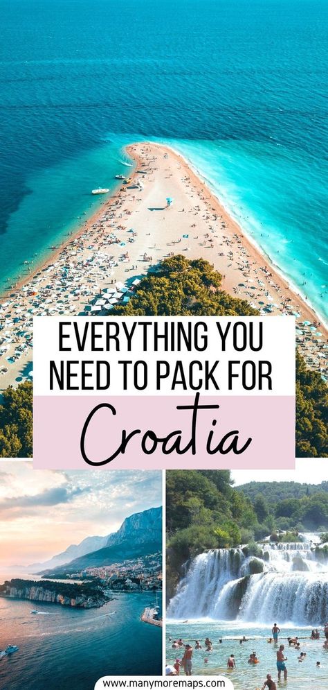 Croatia travel packing list What To Pack Croatia, Vacation Outfits Croatia, Outfits For Croatia In May, Packing For Croatia In September, Packing List For Croatia, What To Pack For Croatia In October, Trip To Croatia, Croatia Sailing Trip, Croatia Holiday Outfits