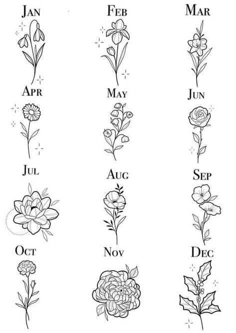 September Flash Tattoo, Tattoo Ideas September Flower, Birth Flower Tattoos Minimalist, Birthflower September Tattoo, September Flower Tattoo, Virgo Flower, Marigold Tattoo, Unique Wrist Tattoos, October Birth Flowers