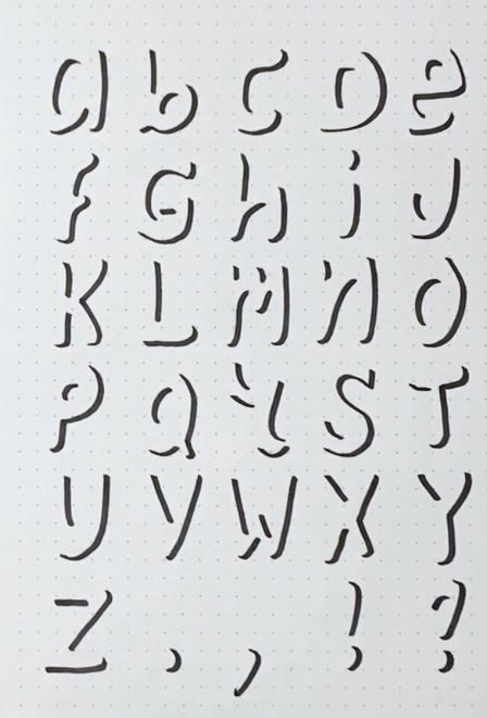 Cute Alphabet Fonts, Shadow Font Alphabet, Cool Alphabet Fonts, Lettering Ideas Alphabet, Easy Calligraphy Alphabet, Calligraphy Alphabet Handwritten, Hand Lettering Fonts Alphabet Handwriting, Gothic Calligraphy Alphabet, Calligraphy Alphabet Practice