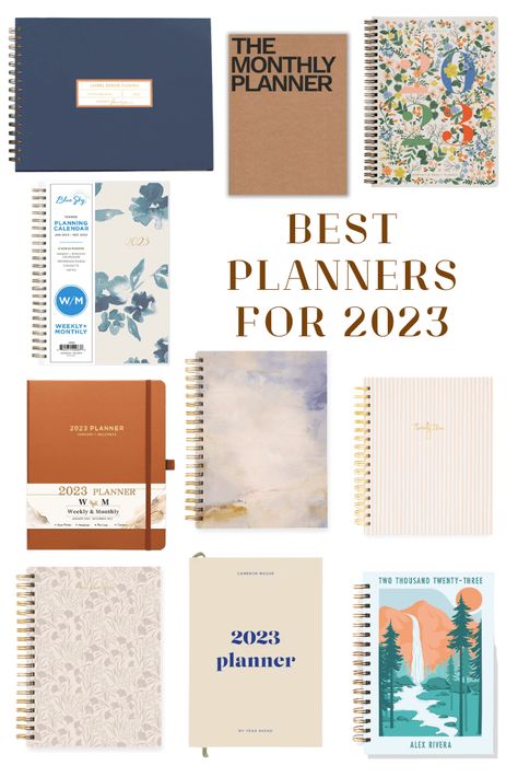 The Best Planners for 2023 Monthly Planner Amazon, Best Planners For 2023, Best Planners For 2024, 2024 Planner, Best Weekly Planner, Best Daily Planner, Daily Routine Planner, Diy Planner Notebook, Unique Planner